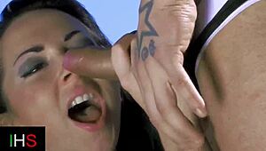 brunette mom craves hard fucking from muscular stud with huge cock