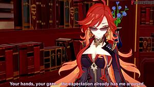 Mavuika sucking and fucking in jean's office free pov genshin impact full fantasyking3