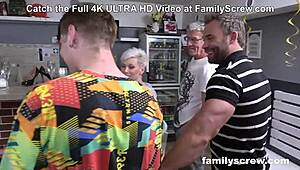 Oh My! Virgin Son Loses It to Cougar at Bar with Big Cock!