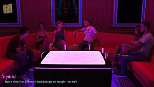 wife and mother-in-law play game with big ass