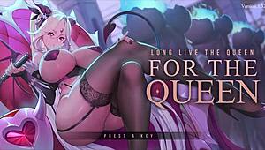 sexy outfit for the queen in hentai game