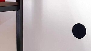 Brazzers star Angel Wicky says, I need that huge cock through the gloryhole and deep inside me