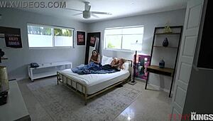 Hey stepson, caught you red-handed, now bend over for some taboo fun with mommy!