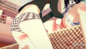 Yo, Dangan Ronpa 2 yaoi 3D with Ouma and Nagito bareback!