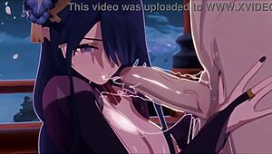 I compiled these genshin impact and overwatch hentai scenes with some errors