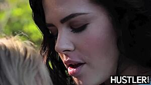 Busty Dyke Keisha Gray Fingered Wildly in Lesbian Shower Scene. Watch Her Moan Under Water!