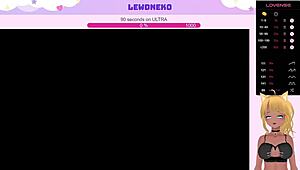 I'm Lewdneko playing Love Cubed part 4 with big tits and hentai