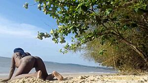 butt naked twerking in public streets with that big teen ass on display.