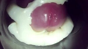 wow, check inside my fleshlight with that wild creampie finish! 😜