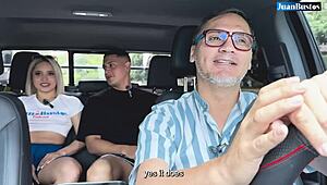 Colombian Gallan Maxx Betancur slams petite blonde in car