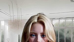 I ride you all day in this 18yo petite blonde hentai simulator