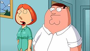 steve fucks meg and lois in this hentai cartoon fucking scene