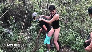 Bareback Fucking in the Park Part 4. Big Cock Action Unfolds.