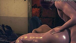 我的英雄学院同人青蛙妈和桃儿三人共享