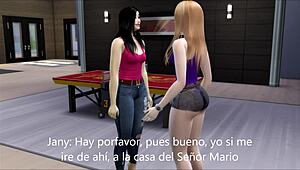 La nueva novia del abuelo joins us for wild anime group sex in missionary!