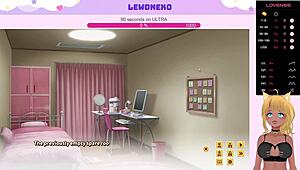 I'm Lewdneko playing Love Cubed part 4 with big tits and hentai