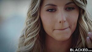 Curvy blonde Kayley gets blacked by dream man