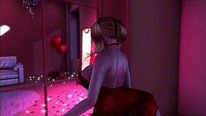 I-I planned romantic Valentine’s night for boyfriend with slutty waifu surprise!