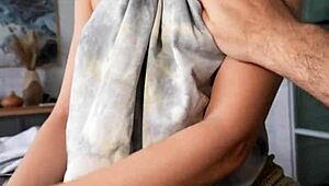 My hot stepmom caught me with her nudes... um, she helped me finish!