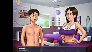 Shaved pussy rides monster cock in cowgirl position