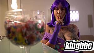 halloween night brings big black dick trickery