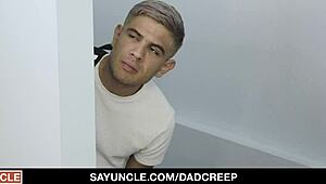 stepdad bangs stepson for a wild blowjob, can’t believe this taboo action! 😲