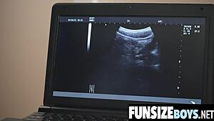 At the hospital, a big cock doctor probes a small 18+ teen boy’s tight ass. See more at FunSizeBoys net!