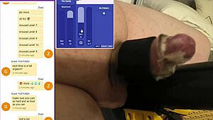 i showed off online, strangers jerked me hard, came four times!