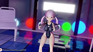 Minato Aqua And Yozora Mel Dance Boldly