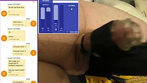 i showed off online, strangers jerked me hard, came four times!