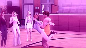 Uncover the tigress's pussy in Sims 4 hentai adventure