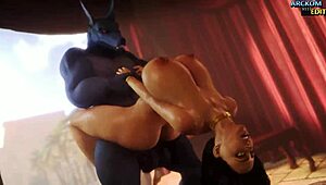 Haka HMV PMV Arckom features wild alien monster action in hentai