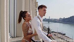 Catia Soares Loves Being an Exhibitionist Sucking Cock on My Balcony