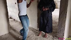 The cheating wife opens her big pussy, moaning as the contractor's dick pounds her.