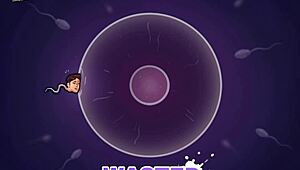 Shaved pussy rides monster cock in cowgirl position