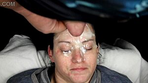 Dirtydee's slave gets drenched in cum bukkake madness.