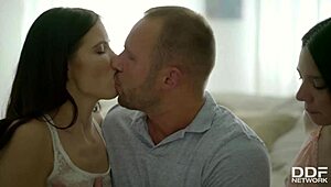 young wet babes get slammed in a wild teen threesome