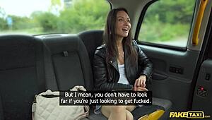 Fake taxi ride with tight Russian Kristina Grace gets wild! 😜