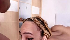 La Ebony Luna Black Spots Me on the Street and Takes Me Home for Wild Sex.