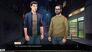 Complete gameplay - our red string part 21 with naked blonde using dildo in photoshoot