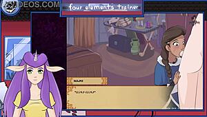 i'm watchin' avatar hentai where nami gives a blowjob and gets facial