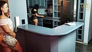 Night of wild fucking with Kylei Ellish in my kitchen 😜