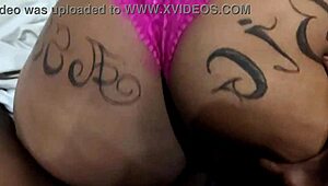 Feeling Big Black Cock Gape BBW Ass with Cum