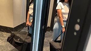 hey, wanna see this naughty delivery girl take my tantaly toy and get pounded hard?