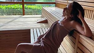 Damn, risky sex with a stranger in a sauna sounds wild