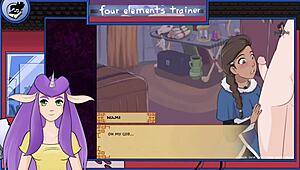 i'm watchin' avatar hentai where nami gives a blowjob and gets facial