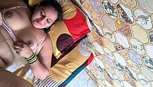 Desi Puja bhabhi gets wild and pounded hard by the river