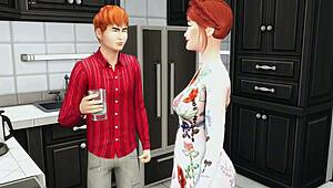 mature woman catches stepson masturbating offers to help with sex