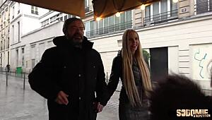 Florane Blonde Slut Offered to Stranger for Raw Action