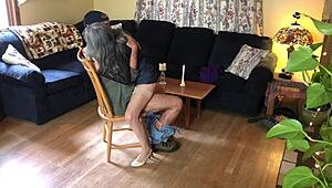 man, sexy milf in heels and nylons bangs young neighbor hard